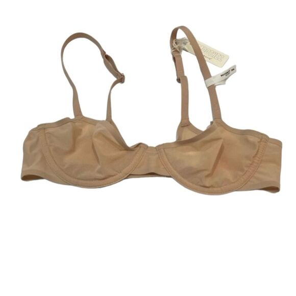 Aerie Smoothez Mesh Unlined Sands Tan Balconette Bra 34A - Picture 1 of 8